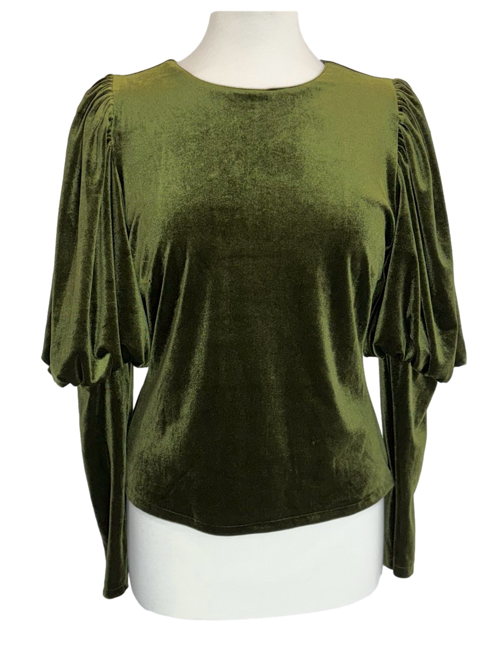 Sunday in Brooklyn green velvet top